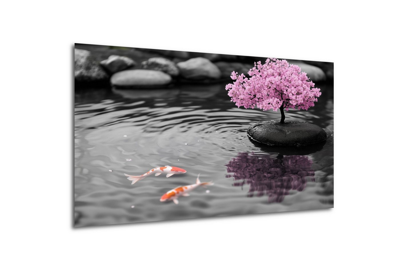 DARO Design Leinwandbild Modern Abstrakt Wandbilder XXL Wandbild Wand Deko Leinwand Bilder, (rosa Kirschblütenbaum - Bild groß Wohnzimmer Schlafzimmer Küche Esszimmer Einteilig Querformat Fotodruck Leinwände Wanddeko Abstrakte Kunst Boho), 60x40cm DARO Design Leinwandbild Modern Abstrakt Wandbilder XXL Wandbild Wand Deko Leinwand Bilder, (rosa Kirschblütenbaum - Bild groß Wohnzimmer Schlafzimmer Küche Esszimmer Einteilig Querformat Fotodruck Leinwände Wanddeko Abstrakte Kunst Boho), 60x40cm von DARO Design