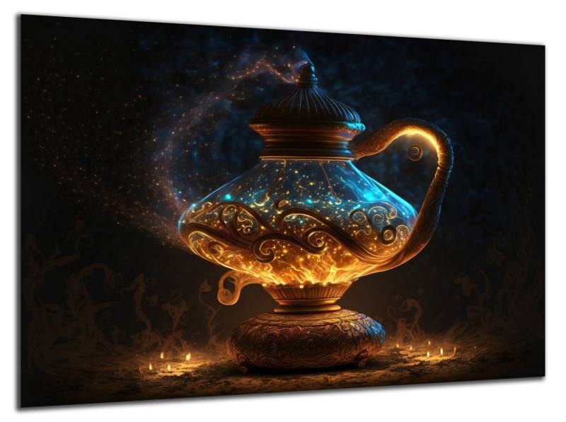 DARO Design Leinwandbild Modern Abstrakt Wandbilder XXL Wandbild Wand Deko Leinwand Bilder, 86x54cm von DARO Design