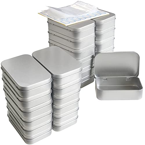 DARUITE Metalldosen mit Deckel, 24 Stück Metallbox,Multifunktions Tragbare Seifendose Kleine Blechdose mit Deckel Wasserdicht Kleine (9.5 x 6 x 2.2 cm) DARUITE Metalldosen mit Deckel, 24 Stück Metallbox,Multifunktions Tragbare Seifendose Kleine Blechdose mit Deckel Wasserdicht Kleine (9.5 x 6 x 2.2 cm) von DARUITE