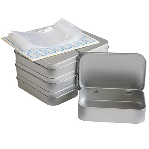 DARUITE Blechdose mit Deckel, 6 Stück Kleine Metall Boxen,Metalldose Seifenbox,Multi Tragbare Blechbox für Gewürze Kosmetika üßigkeiten und kleinen Gegenständen DARUITE Blechdose mit Deckel, 6 Stück Kleine Metall Boxen,Metalldose Seifenbox,Multi Tragbare Blechbox für Gewürze Kosmetika üßigkeiten und kleinen Gegenständen von DARUITE