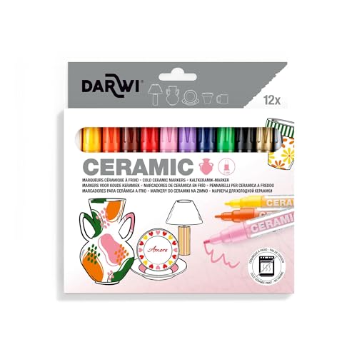 Armerina DARWI DA0340012K01C - 12 Marqueurs Assortis Pour Céramique - DARWI MARQUEURS - Pointe 2 MM – 6 ML - Peinture Pour Céramique - Loisirs Créatifs - Activité Manuelle - Bricolage - 12 COLORIS Armerina DARWI DA0340012K01C - 12 Marqueurs Assortis Pour Céramique - DARWI MARQUEURS - Pointe 2 MM – 6 ML - Peinture Pour Céramique - Loisirs Créatifs - Activité Manuelle - Bricolage - 12 COLORIS von DARWI