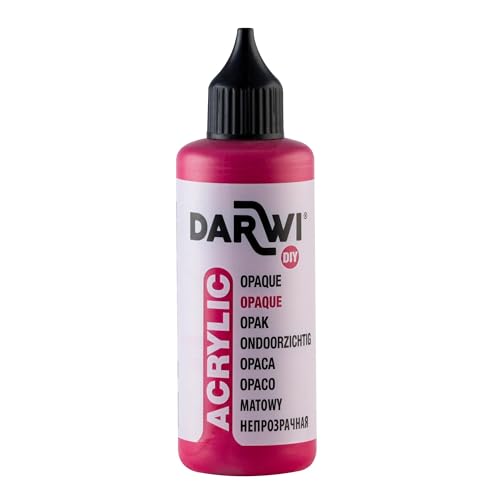 DARWI DA0220080420 Acrylfarbe in Fläschchen, karminrot, 1 unité (Lot de 1) von DARWI