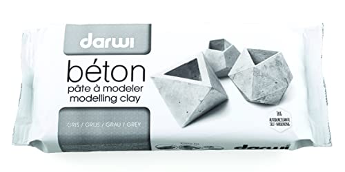 DARWI - DA0821000000C - Un Pain de Pâte à Modeler Naturelle - Malléable - séchage à l'air libre - Couleur Béton - 1 KG - Prête à l'emploi - Autodurcissante - Pour Enfants et Adultes - DARWI BETON DARWI - DA0821000000C - Un Pain de Pâte à Modeler Naturelle - Malléable - séchage à l'air libre - Couleur Béton - 1 KG - Prête à l'emploi - Autodurcissante - Pour Enfants et Adultes - DARWI BETON von DARWI
