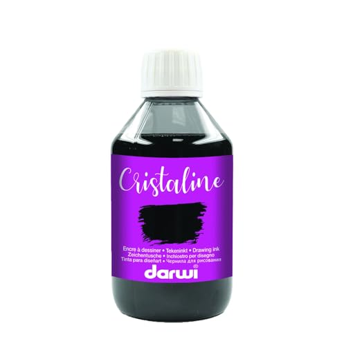 DARWI - DA2300250100C - Un flacon d'Encre à Dessiner transparente et lumineuse - Pour Enfants - Coloris Noir - 250 ML - DARWI CRISTALINE - Aquarellable après séchage DARWI - DA2300250100C - Un flacon d'Encre à Dessiner transparente et lumineuse - Pour Enfants - Coloris Noir - 250 ML - DARWI CRISTALINE - Aquarellable après séchage von DARWI