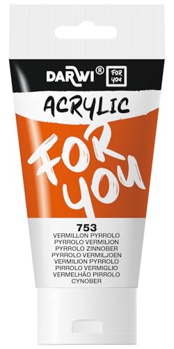Darwi For You DF5150075753C – DFY Acryl Zinnoberrot 75 ml von DARWI
