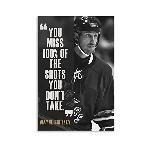 DARXGB Foto Auf Leinwand 60x90cm Wayne Gretzky Wayne Gretzky Poster Wohnzimmer Schlafzimmer Malerei Artwork Kein Rahmen von DARXGB