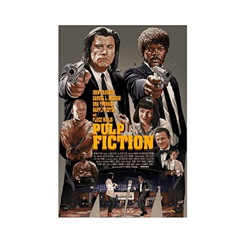 DARXGB Leinwand Bilder 50x70cm Filmposter Pulp Fiction 16, Leinwandposter, Schlafzimmer, Dekoration, Sport, Landschaft, Büro, Raumdekoration, Geschenk, Kein Rahmen von DARXGB