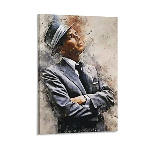 DARXGB Leinwand Druck Poster 60x90cm Frank Sinatra Sänger Poster Dekoration Wohnzimmer Schlafzimmer Malerei Kein Rahmen von DARXGB