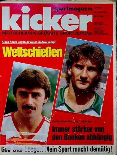 Echte, historische Zeitschrift von 1985 - Garantiert 40 Jahre alt - Personalisiertes Geschenk 40. Geburtstag Mann - Original aus dem Jahr 1985 - Die Geschenkidee für Männer - Kicker 44/1985 Echte, historische Zeitschrift von 1985 - Garantiert 40 Jahre alt - Personalisiertes Geschenk 40. Geburtstag Mann - Original aus dem Jahr 1985 - Die Geschenkidee für Männer - Kicker 44/1985 von DAS GEBURTSTAGSGESCHENK HISTORISCHE ZEITSCHRIFTEN