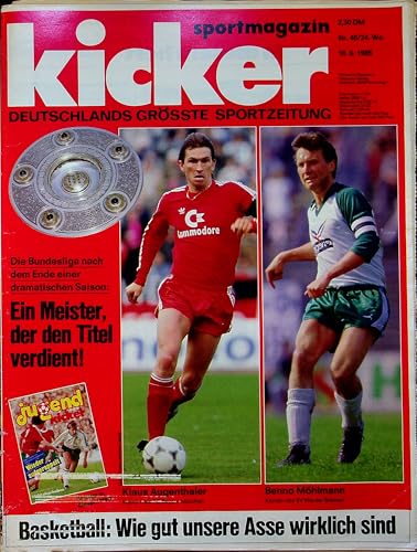 Echte, historische Zeitschrift von 1985 - Garantiert 40 Jahre alt - Personalisiertes Geschenk 40. Geburtstag Mann - Original aus dem Jahr 1985 - Die Geschenkidee für Männer - Kicker 48/1985 Echte, historische Zeitschrift von 1985 - Garantiert 40 Jahre alt - Personalisiertes Geschenk 40. Geburtstag Mann - Original aus dem Jahr 1985 - Die Geschenkidee für Männer - Kicker 48/1985 von DAS GEBURTSTAGSGESCHENK HISTORISCHE ZEITSCHRIFTEN