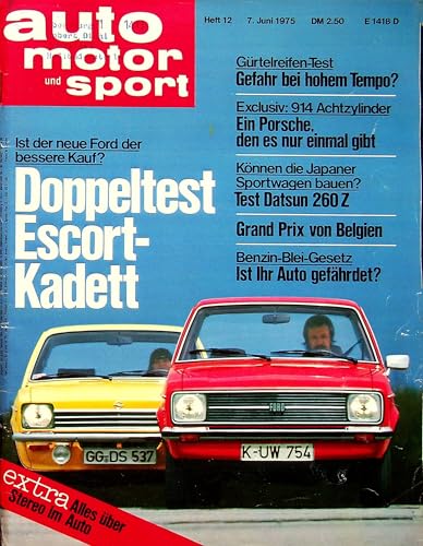 Echte, historische Zeitschrift von Anfang Juni 1975 - AMS 12/1975 - Personalisiertes Geschenk zum 50. Geburtstag für Männer - Original aus dem Jahr 1975 - Die Geschenkidee für Frau und Mann von DAS GEBURTSTAGSGESCHENK HISTORISCHE ZEITSCHRIFTEN