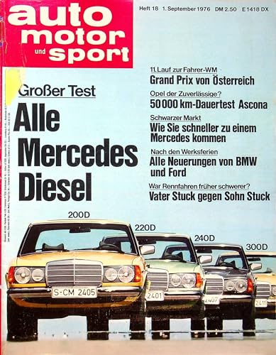Echte, historische Zeitschrift von Anfang September 1976 - AMS 18/1976 - Personalisiertes Geschenk zum 49. Geburtstag für Männer - Original aus dem Jahr 1976 - Die Geschenkidee für Frau und Mann von DAS GEBURTSTAGSGESCHENK HISTORISCHE ZEITSCHRIFTEN