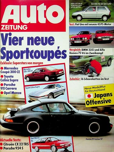 Echte, historische Zeitschrift von Mitte November 1985 - Autozeitung 24/1985 - Personalisiertes Geschenk zum 40. Geburtstag für Männer - Original aus 1985 - Die Geschenkidee für Frau und Mann von DAS GEBURTSTAGSGESCHENK HISTORISCHE ZEITSCHRIFTEN