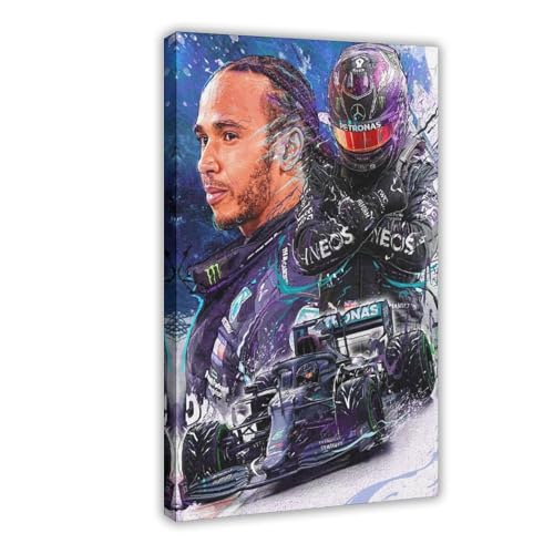 LEWIS HAMILTON (2) Leinwandposter Schlafzimmer Dekor 50 x 75 cm von DASEQ