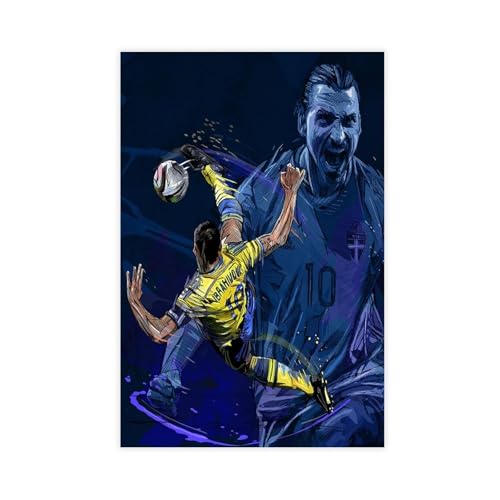 Zlatan Ibrahimovic 027 Leinwandposter Schlafzimmer Dekor 40 x 60 cm Zlatan Ibrahimovic 027 Leinwandposter Schlafzimmer Dekor 40 x 60 cm von DASEQ