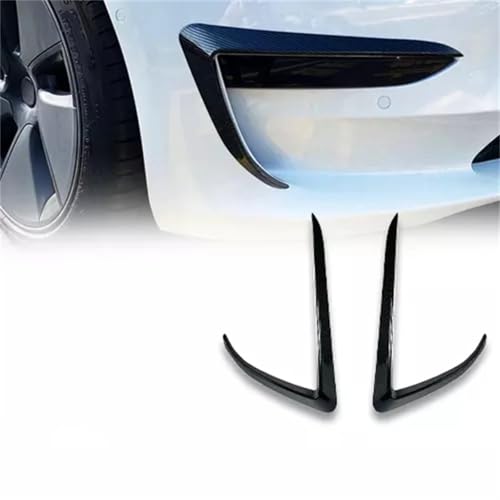 DASHENGFANG Auto Frontlippe Frontspoiler für Tesla Modèle 3 Modèle Y 2017-2023, Auto Frontspoilerlippe Splitter Frontschürze Lip Splitter Diffusor-Spoiler Body Kits,3 Glossy Black von DASHENGFANG