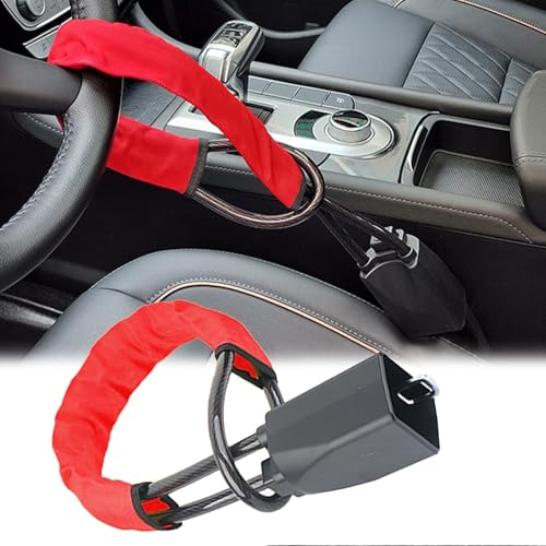 DASHENGFANG Auto Lenkradkralle, für Hyundai Tucson 2019 2020 2021 2022 2023 2024 2025 Anti-Diebstahl Auto Lenkradschlos, Diebstahlsicherungen von der Gurtsteckdose bis zum Lenkrad,Red DASHENGFANG Auto Lenkradkralle, für Hyundai Tucson 2019 2020 2021 2022 2023 2024 2025 Anti-Diebstahl Auto Lenkradschlos, Diebstahlsicherungen von der Gurtsteckdose bis zum Lenkrad,Red von DASHENGFANG