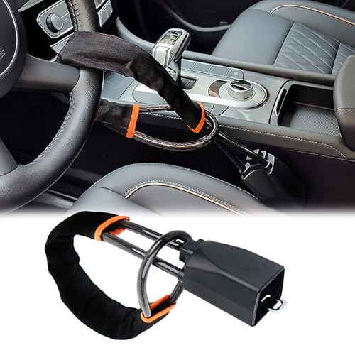 DASHENGFANG Auto Lenkradkralle, für Hyundai ix35 2013-2018 Anti-Diebstahl Auto Lenkradschlos, Diebstahlsicherungen von der Gurtsteckdose bis zum Lenkrad,Black von DASHENGFANG