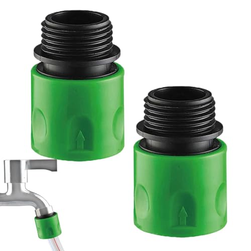 2 Stück Gartenschlauch Anschluss Schlauchverbinder Gartenschlauch Kupplung Nippel Außengewinde Für Wasserhahn Adapter Gartenschlauch Mit Stecker Und Buchse Adapter Stecker Für Wasserhahn Und Spray von DASHIELL