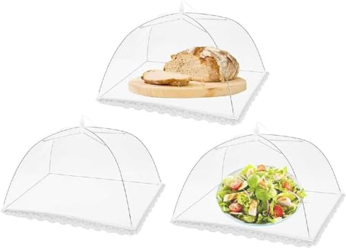 3 Stück Fliegenhaube Faltbare Abdeckhaube Lebensmittel Abdeckung Faltbare Kuchenabdeckung Fliegenschirm Insektenschutz Für Outdoor Fliegenschutz Für Essen Fliegenhaube Für Obst, Picknick, BBQ 3 Stück Fliegenhaube Faltbare Abdeckhaube Lebensmittel Abdeckung Faltbare Kuchenabdeckung Fliegenschirm Insektenschutz Für Outdoor Fliegenschutz Für Essen Fliegenhaube Für Obst, Picknick, BBQ von DASHIELL