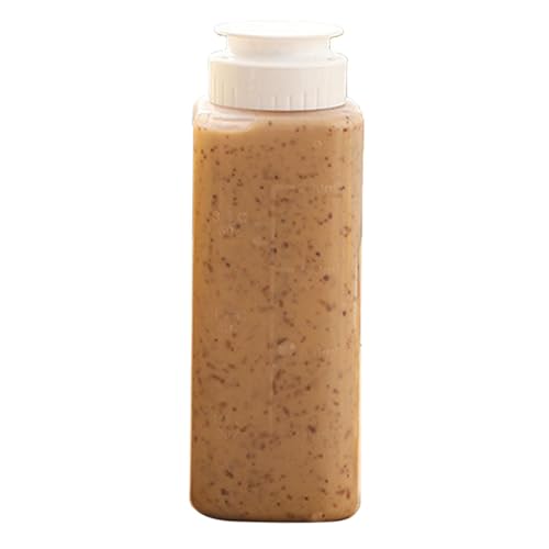 DASHIELL Quetschflasche für Salatdressing, Quetschölflasche - Flüssigöl-Gewürzspender,Graduierte Precision Oil Control Gewürz-Quetschölflasche für Essig, Austern von DASHIELL