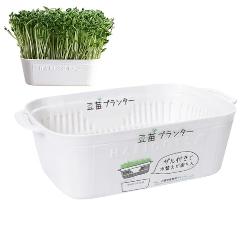 Keimschalen Für Sprossen Keimung Tablett Keimsprossenbox Kresse Anzuchtschale Für Sprossen Keimschalen Für Kresse Weizen Grassierer Pflanzer Hydrokultur Dauerhaft Samen Keimung Tablett Für Garten von DASHIELL