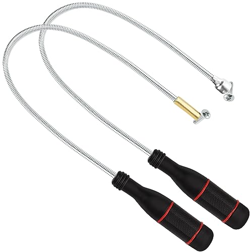 DASHUAIGE 2 Stück Flexibles magnetisches Aufnahmewerkzeug, leistungsstarkes Rohrwerkzeug mit 500mm flexiblem Schwanenhals, zum Aufnehmen von kleinen Metallteilen Tragbares Handwerkzeug, (CX001) von DASHUAIGE