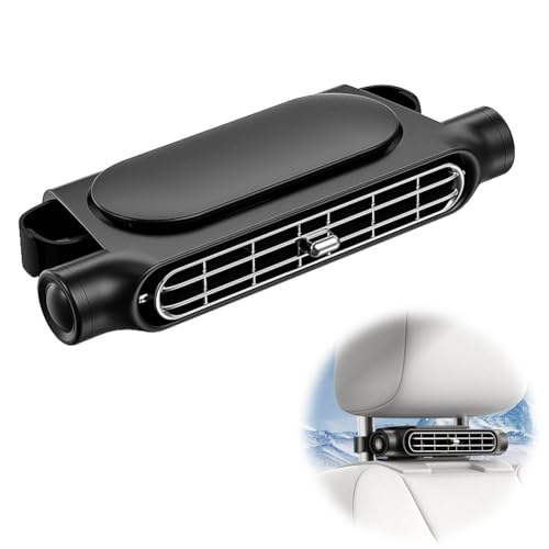 DASIAUTOEM Auto Ventilator, Autositz Kühlventilator Einstellbare Windgeschwindigkeit USB Kfz-Sitzkühlventilator mit 3 Geschwindigkeiten für alle Autos Jeep Van LKWs Rücksitz Vordersitz von DASIAUTOEM