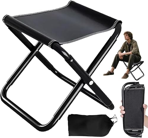 DASIAUTOEM Camping Klapphocker, Faltbarer Camping Hocker mit Tragetasche,Leichter & Tragbarer Mini Klapphocker für Reisen Garten Terrasse Angeln Grillen Strand DASIAUTOEM Camping Klapphocker, Faltbarer Camping Hocker mit Tragetasche,Leichter & Tragbarer Mini Klapphocker für Reisen Garten Terrasse Angeln Grillen Strand von DASIAUTOEM