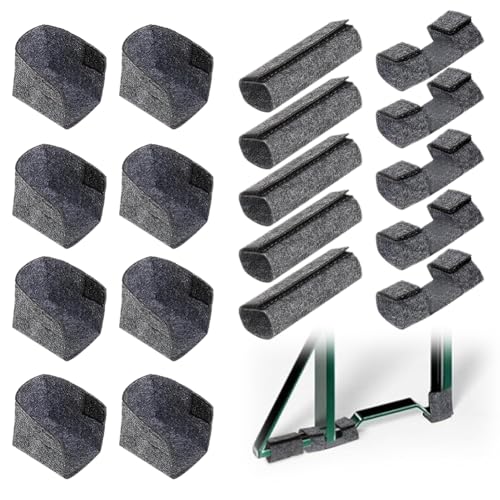 DASIAUTOEM Filz Bodenschoner 18er Set, Bierzeltgarnitur Filz Bierbank Filzgleiter Bierbank Füße Schoner Tischbeinschützer für Bierzeltgarnitur Party Gartentische Stühle von DASIAUTOEM