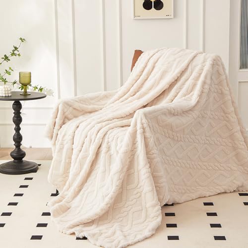 DASIAUTOEM Kuscheldecke Flauschig, 150x200 Beige Decken, Wohndecke Warme Fleecedecke Weiche Sofadecke Couchdecke für Bett Sofa Büro Mädchen DASIAUTOEM Kuscheldecke Flauschig, 150x200 Beige Decken, Wohndecke Warme Fleecedecke Weiche Sofadecke Couchdecke für Bett Sofa Büro Mädchen von DASIAUTOEM