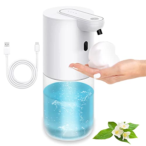 DASIAUTOEM Seifenspender Automatisch, Automatischer Schaumseifenspender, 400ML Automatischer Seifenspender Schaum USB Wiederaufladbar, IPX5 Wasserdicht Elektrischer Seifenspender für Bad Küche Büro DASIAUTOEM Seifenspender Automatisch, Automatischer Schaumseifenspender, 400ML Automatischer Seifenspender Schaum USB Wiederaufladbar, IPX5 Wasserdicht Elektrischer Seifenspender für Bad Küche Büro von DASIAUTOEM