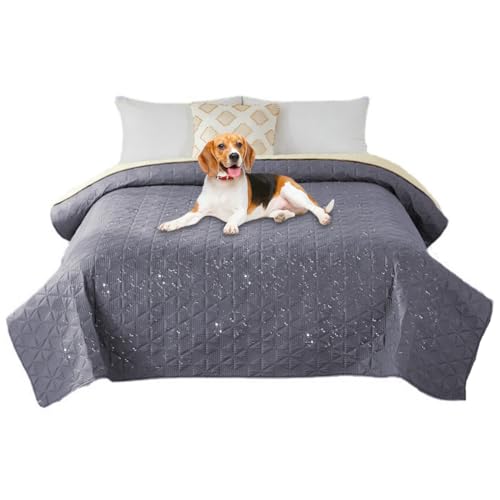 DASIAUTOEM wasserdichte Hundedecke 132 x 208cm Hunde Decken, Weich Hundebett Hundematte, Haustier Decke Katzendecke, Hund Katze Mat Wärmende Decke für Große und Kleine Hunde Schutz für Bett Sofa Auto von DASIAUTOEM