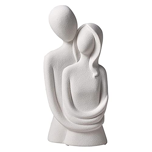 DASNTERED Moderne Skulptur, Paar, Keramik-Skulptur, Wohnzimmer, Keramik-Skulptur, abstraktes modernes Geschenk, Schreibtisch, Heimdekoration, Paar-Statue von DASNTERED