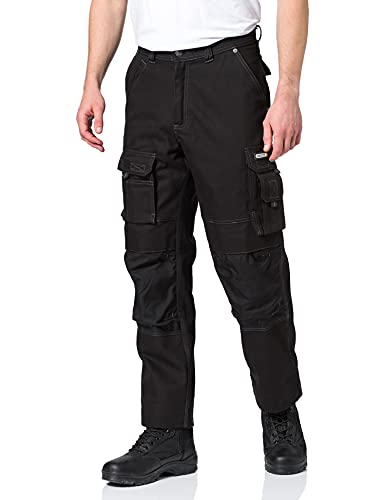 DASSY® Jackson Canvas Arbeitshose mit Kniepolstertaschen - Größe 60 - SCHWARZ von Dassy