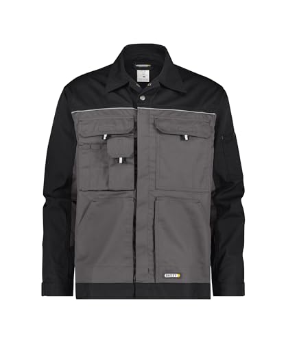 DASSY® Lugano Zweifarbige Arbeitsjacke - Größe 2XL - ZEMENTGRAU/SCHWARZ von Dassy