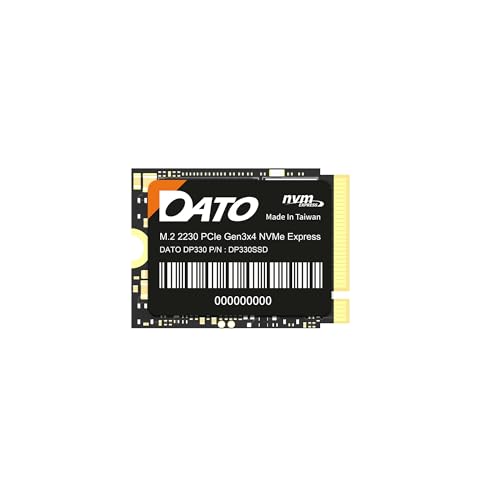 DATO DP330 512 GB M.2 2230 PCIe Gen3x4 NVMe 1.3 SSD Internes Solid State Drive (bis zu 2500/1800 MB/s) von DATO