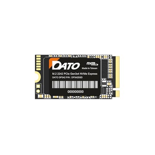 DATO DP342 512 GB M.2 2242 PCIe Gen3x4 NVMe 1.3 SSD Internes Solid State Drive (bis zu 2500/1700 MB/s) von DATO