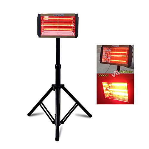 DATOUBOSS Infrarot Lacktrockner Aushärtungslampe 1000W kurzwellig Auto Farbtrockner Infrared Dryer Spotlight mit Halterung (70–160 cm) (220 V EU) von DATOUBOSS