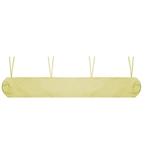 Markise Staubschutz, Garten Terrasse Ersatz Markise Abdeckung Vordach Schutz wasserdicht Abdeckung,Shelter Schutz Sonne Schutz staubdicht mit String für Outdoor Patio Hinterhof (Gelb,5M) von DATOUJL