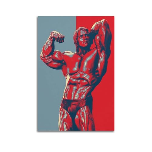 DATOZA Arnold Schwarzenegger Bodybuilding Art Poster Dekorative Malerei Leinwand Wandkunst Wohnzimmer Poster Schlafzimmer Malerei,Wandkunst Bilddruck Moderne Familienzimmer Dekor 12x18inch(30x45cm) von DATOZA