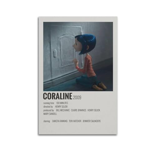 DATOZA Coraline Poster Dekorative Malerei Leinwand Wandkunst Wohnzimmer Poster Schlafzimmer Malerei,Wandkunst Bilddruck Moderne Familienzimmer Dekor 16x24inch(40x60cm) von DATOZA