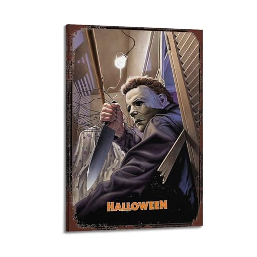 DATOZA Halloween Michael Myers Poster Dekorative Malerei Leinwand Wandkunst Wohnzimmer Poster Schlafzimmer Malerei,Wandkunst Bilddruck Moderne Familienzimmer Dekor 12x18inch(30x45cm) von DATOZA