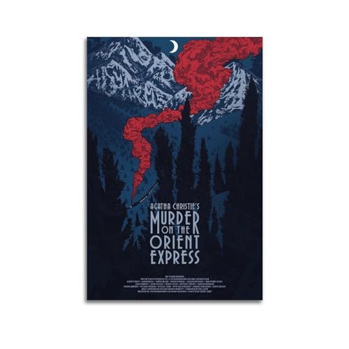 DATOZA Murder on The Orient Express Poster Dekorative Malerei Leinwand Wandkunst Wohnzimmer Poster Schlafzimmer Malerei,Wandkunst Bilddruck Moderne Familienzimmer Dekor 16x24inch(40x60cm) von DATOZA