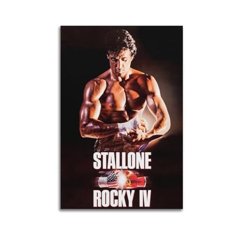 DATOZA Rocky 4 Movie Art Poster Dekorative Malerei Leinwand Wandkunst Wohnzimmer Poster Schlafzimmer Malerei,Wandkunst Bilddruck Moderne Familienzimmer Dekor 20x30inch(50x75cm) von DATOZA