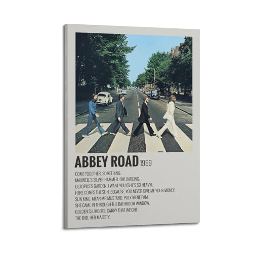 DATOZA The Beatles Abbey Road Poster Dekorative Malerei Leinwand Wandkunst Wohnzimmer Poster Schlafzimmer Malerei,Wandkunst Bilddruck Moderne Familienzimmer Dekor 12x18inch(30x45cm) von DATOZA