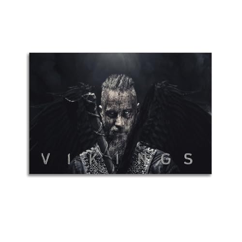 Ragnar Lothbrok Creative Art Vikings Poster Dekorative Malerei Leinwand Wandkunst Wohnzimmer Poster Schlafzimmer Malerei,Wandkunst Bilddruck Moderne Familienzimmer Dekor 12x18inch(30x45cm) von DATOZA