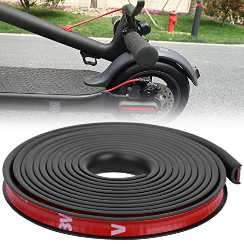 DAUERHAFT Scooter-Schutzstreifen Staubdichter E-Scooter-Schutzabdeckungsstreifen Antikollision für X-iaom-i-Elektroroller(Black) von DAUERHAFT