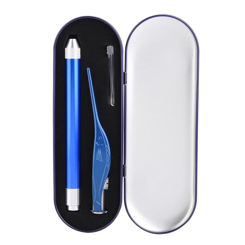 Ear Curette Earpick Kit mit Blitzlicht Ohren pinzette Leuchtender Pinzetten Ohrst?psel aus Edelstahl Ohrenschmalz Eliminator LED Lichtpinzette f¨¹r Ohrreiniger von DAUERHAFT