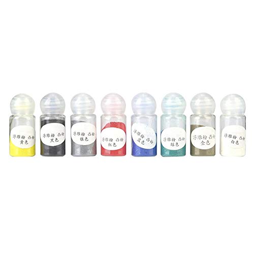 Stampendous Scenic Selection Prägepulver Kit Prägepulver Bündel, durchsichtiger Prägestift, Prägetintenpad, 8 Stück 10 ml Prägepulver von DAUERHAFT